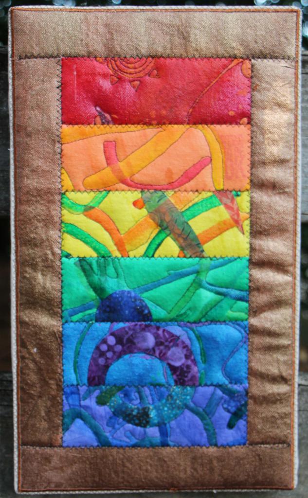 Rainbow with bronze border