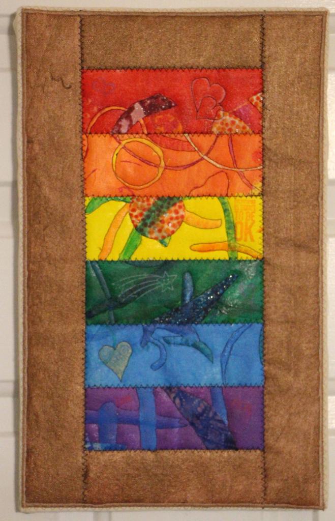 Rainbow with bronze border