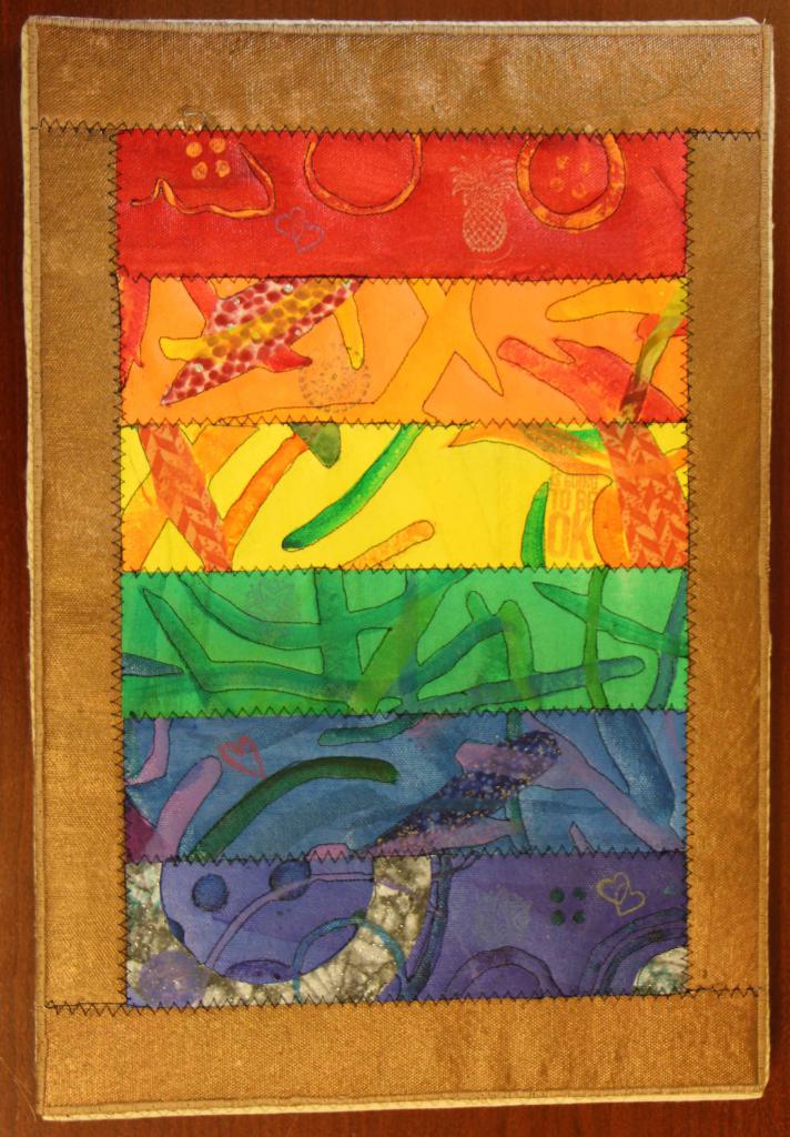 Rainbow with bronze border