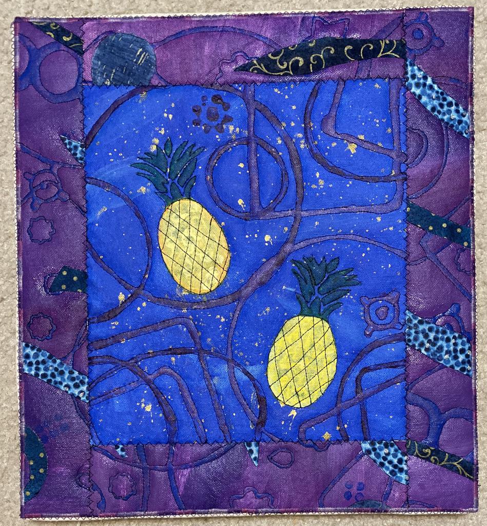 Quilted acrylic artwork